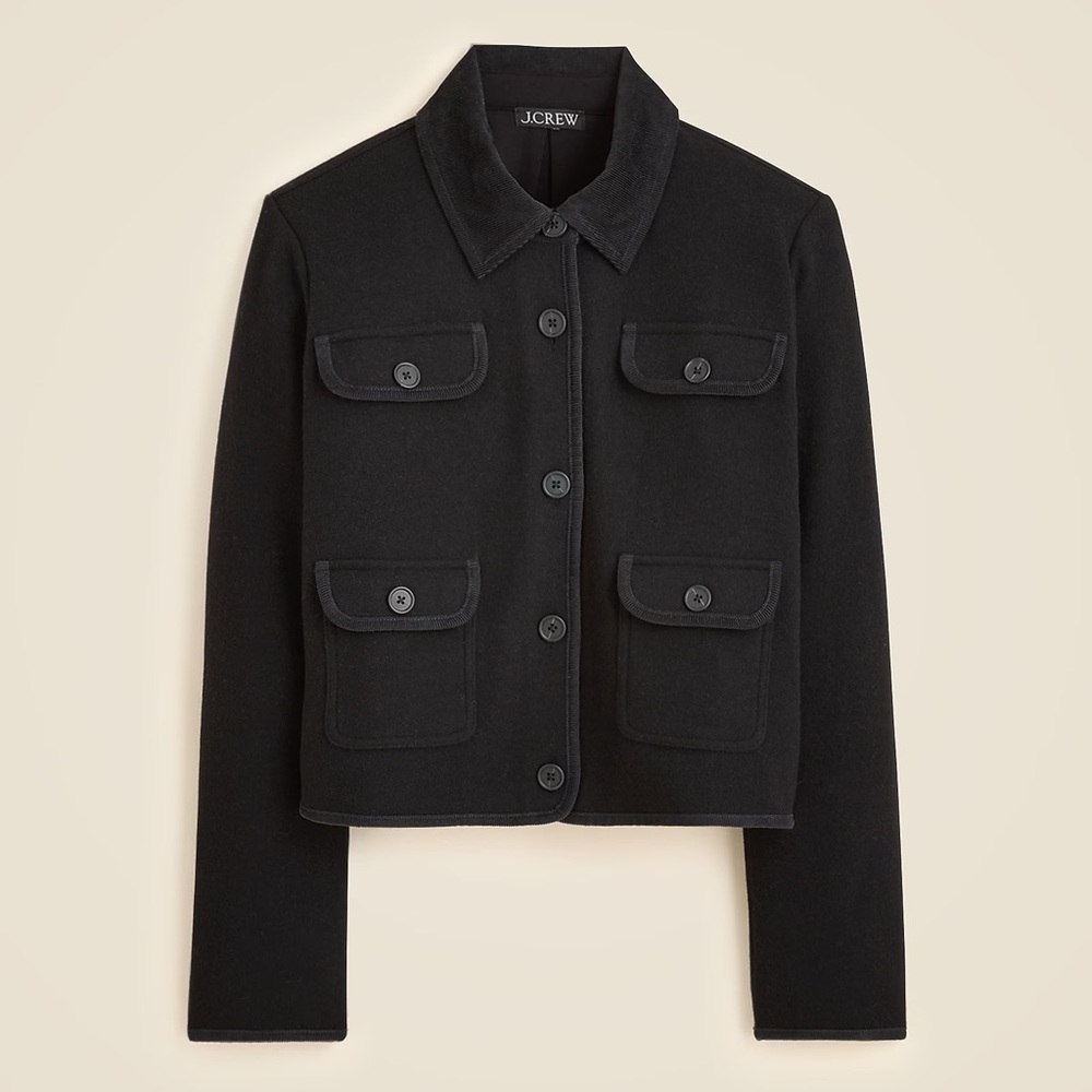 NWT J.Crew Knit Jacket in Wool Blend